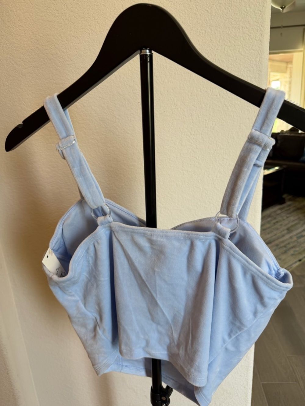 No Boundaries Pale Blue Bustier Top XL - Picture 2 of 6